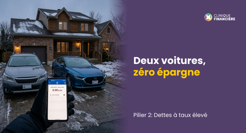 Deux voitures,  zéro épargne