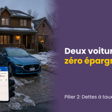 Deux voitures,  zéro épargne